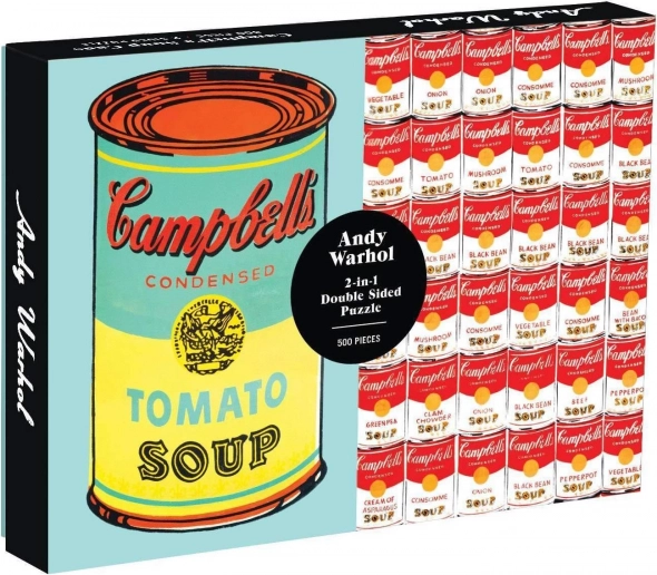 Beidseitiges Puzzle Andy Warhol Campbell's Soup 500 Teile