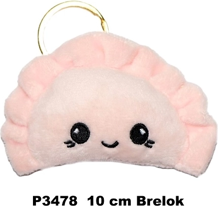 Pierogi-Schlüsselanhänger rosa 10 cm