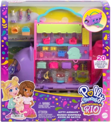 Polly Pocket Katzen-Abenteuerflugzeug