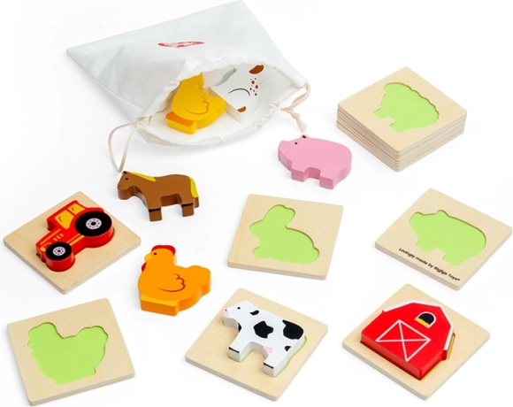 Bigjigs Toys Reise-Tast-und-Finde: Bauernhof