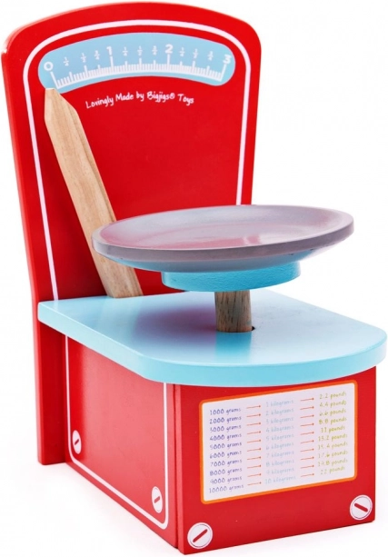 Bigjigs Toys Holz-Küchenwaage für Kinder