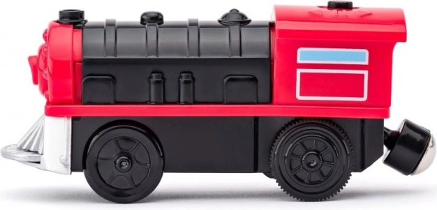 Rote batteriebetriebene Lokomotive