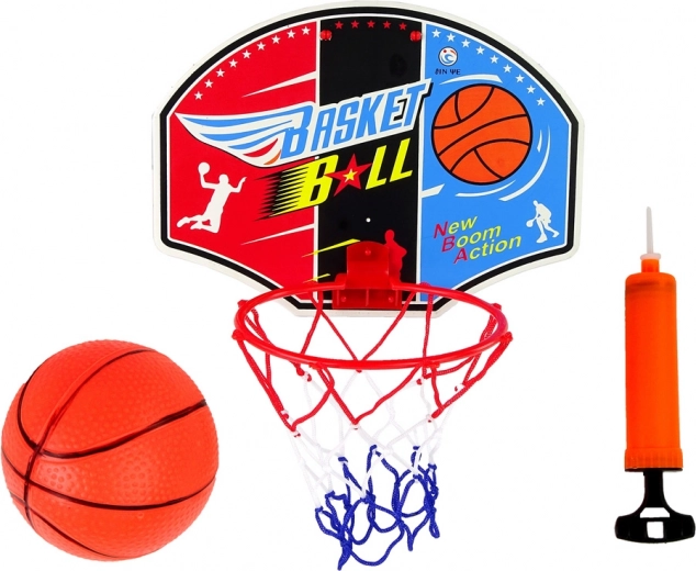 Mini-Basketball-Set mit Tafel, Ring, Ball und Pumpe