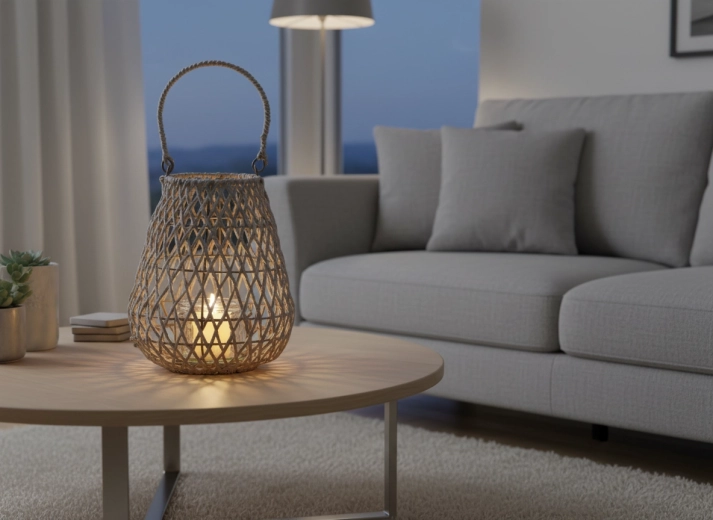 Sichere Platzierung der Kerze