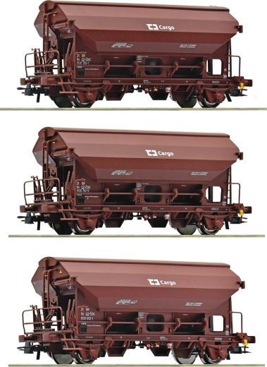 CD Cargo 3-teiliger Satz von Selbstentladewagen mit drehbarem Dach