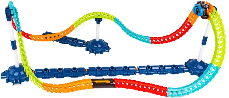 Stützen für Loopings, Höhen und actionreiche Abfahrten