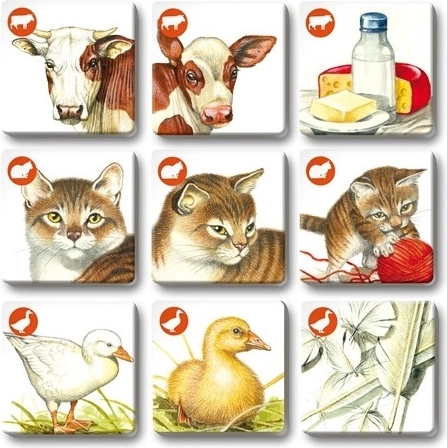 Lernen durch Spielen: Erkenne Tiere, Jungtiere und Produkte