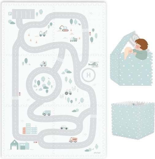 Play&Go tiloo eevaa Spielmatte und Häuschen road