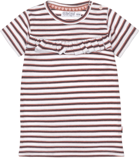 Mädchensommerkleid mit kurzem Ärmel weiß DIRKJE, Gr. 98