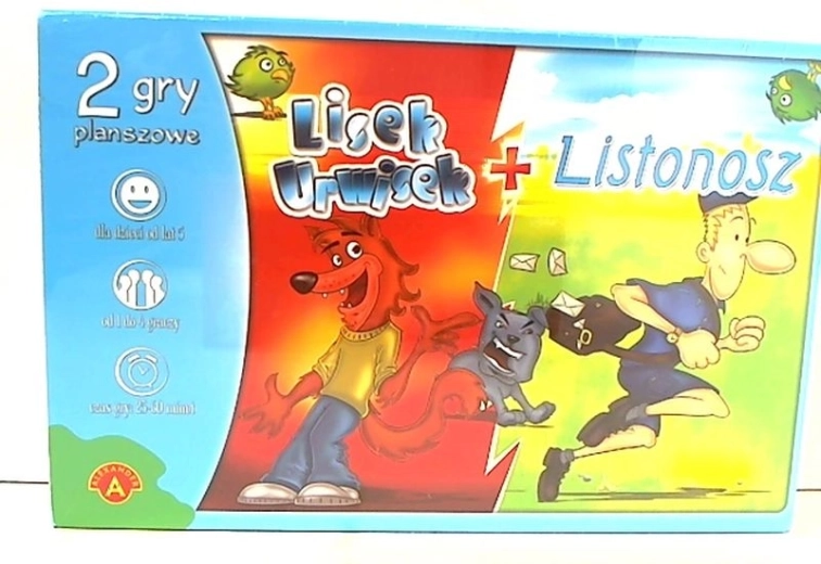 Lisek urwisek und der Postbote – Set aus 2 Renn-Brettspielen