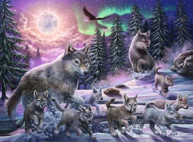 RAVENSBURGER Puzzle Wölfe des Nordens XXL 150 Teile