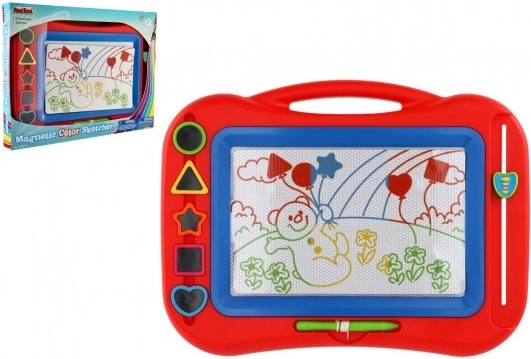 Magnetische Zeichentafel mit Stempeln, 43 × 30 cm