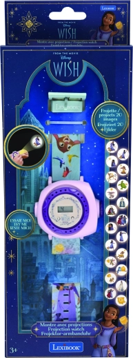 Lexibook digitale Projektionsuhr Disney Wish mit 20 Bildern