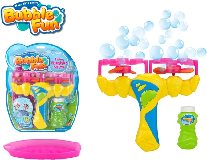 Bubble Fun Seifenblasen Double Twinjet mit Nachfüllung 118 ml