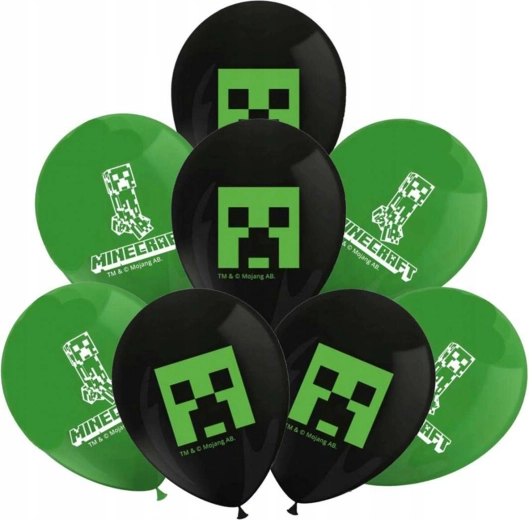 Procos Luftballons Minecraft 28 cm (8 Stk.)