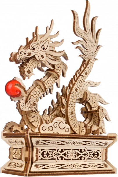 UGEARS Drache – 3D hölzernes mechanisches Puzzle mit verstecktem Fach