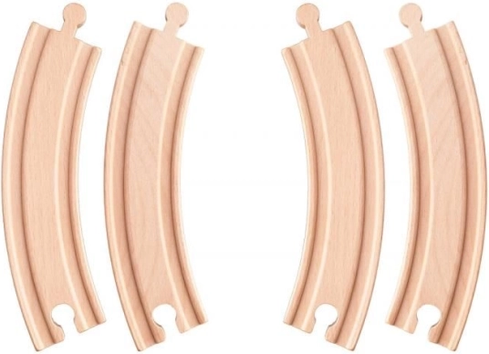 Eisenbahnkurven – lang (4 Stk.)