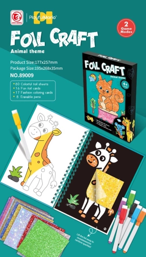Kreativset 2-in-1: Mosaik und Malbilder mit Tiermotiven