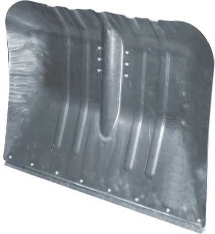Gebogene Aluminiumschaufel für Schnee 47 × 38 cm ohne Stiel