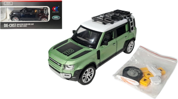 Land Rover Defender 1:24 Metallmodell mit Licht und Sound