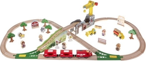Großes Set mit 57 Elementen für kreatives Bauen