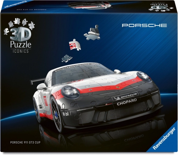3D-Puzzle Porsche 911 GT3 Cup mit funktionierenden Rädern