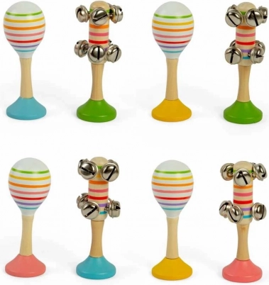 Bigjigs Toys Set Rumba-Kugeln und Schellen