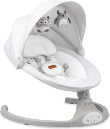 Elektrische Babyschaukel MoMi Kenani, hellgrau