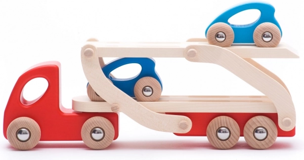 Holz-Autotransporter Set Bajo Eco