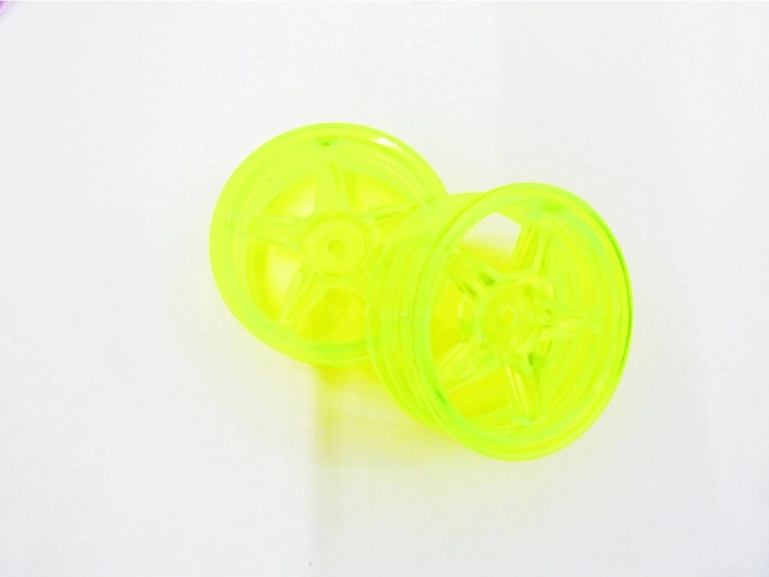 Fünfspeichen-Felge für Tamiya 22 in Neon-Gelb