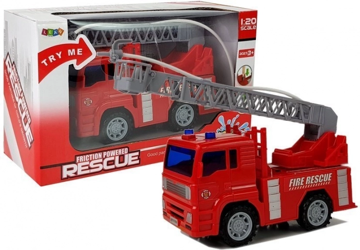 Feuerwehrwagen mit ausziehbarer Leiter und Wasserbesprengung 1:20
