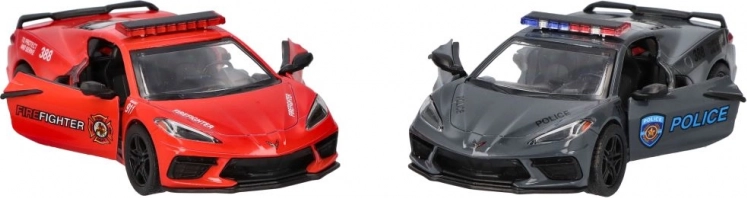 goki Metallmodell Corvette Polizei/Feuerwehr 13 cm