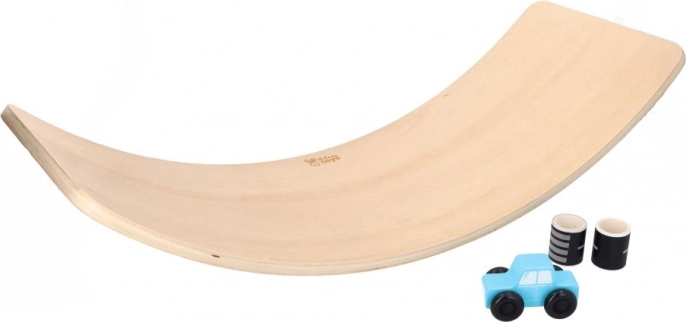 Balanceboard mit Auto und aufgeklebter Straße