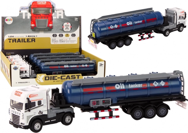 Tanklastwagen 1:24 mit abnehmbarem Anhänger, Licht und Sound