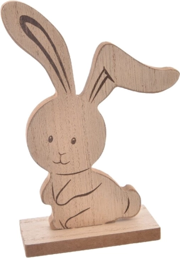 Holzhase in Beige – Wohndekoration