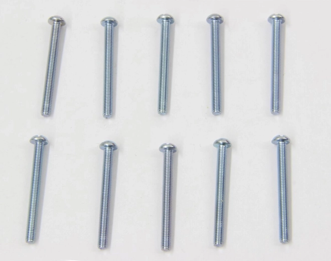 Schrauben mit Zylinderkopf M3 × 30 mm, verzinkter Stahl – 10 Stück