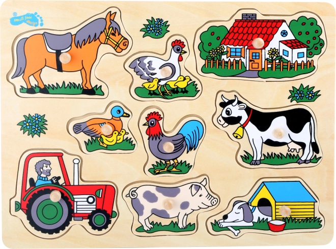 Kleine Fuß Einlegepuzzle Bauernhof