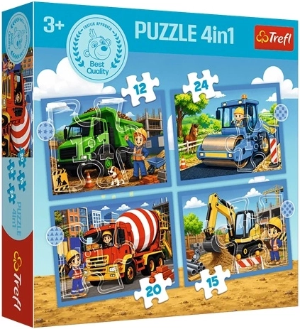 Kinderpuzzle 4 in 1 Urlaubsstimmung