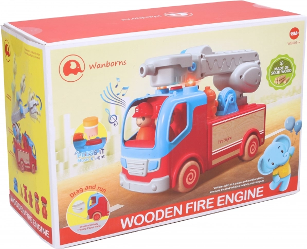 Feuerwehrauto mit Effekten 25 cm