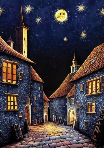 ART PUZZLE Puzzle Mittelalterliche Nacht der Khane 500 Teile