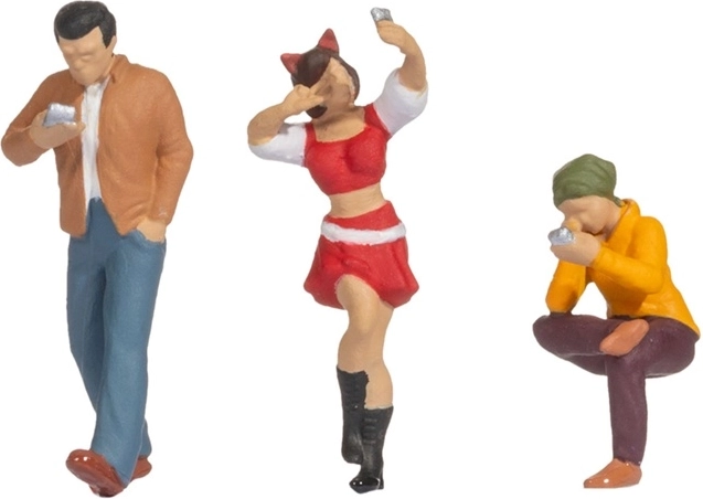 Noch Funny-Scenes: Telefon in der Hauptrolle – Figuren H0