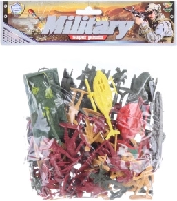 Soldaten im Beutel – Set mit Figuren, Panzer, Hubschrauber und Zubehör