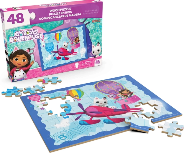 Holzpuzzle Gabby’s Dollhouse 48 Teile