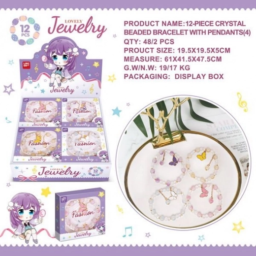 Perlenarmband mit Schmetterling