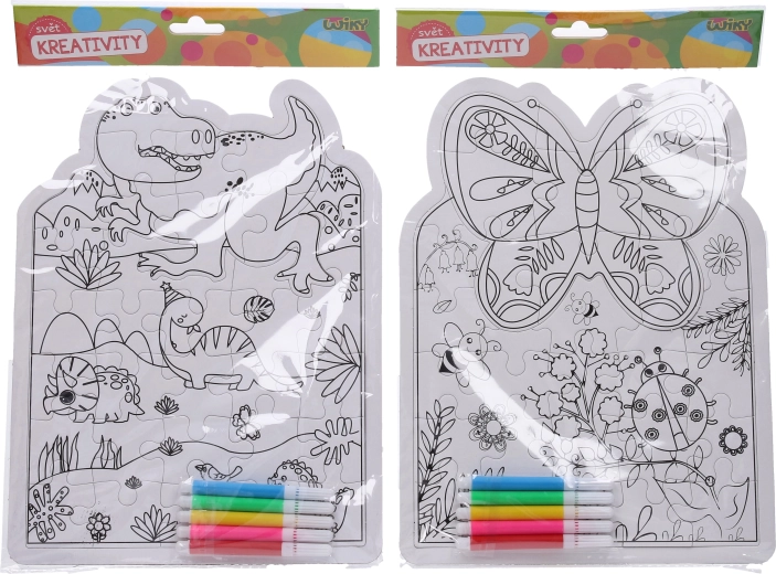Kreativset Puzzle mit Filzstiften – 1 Stück