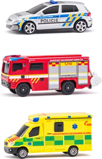 Maisto Set mit Rettungsfahrzeugen Tschechische Republik 1:64