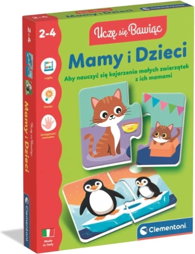 Lern-Bilder-Spiel – Mamas und Jungtiere