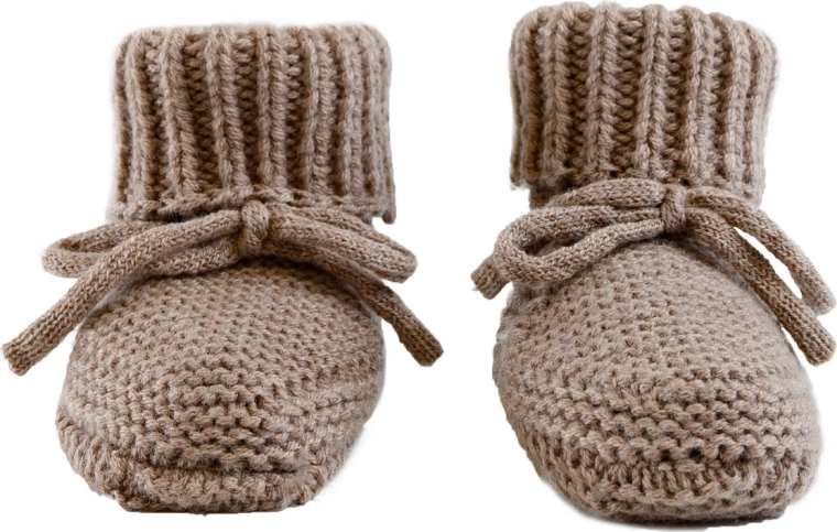 Lodger Merino-Strickschühchen Buffalo 0–6 Monate