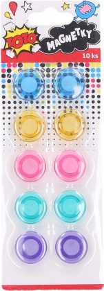 Bunte runde Magnete 20mm 10Stk