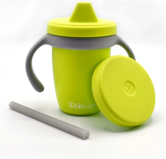 BBLÜV Sippy Cup mitwachsender Silikonbecher lime